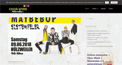 Desktop Screenshot of chor-werk.de
